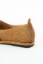 Mandy Women's Genuine Leather Comfort Sole Buckle Perforated Ballerinas - 5