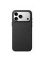 iPhone 17 Pro Compatible Woven Fabric Textured Camera Protected Luxury Magsafe Supported Case - 3