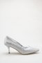 Women's 6.5 cm Evening Shoes and Bag Silver - 4