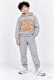 Boys' Hooded Basketball Printed Winter Tracksuit Set