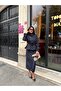 Imported Trench Coat Torino Fabric Polka Dot Pattern Belt Included Belt Detail Lined Design Suit - 5