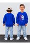 Crew Neck Sweatshirt for Boys, Printed 3-Yarn Hooded Winter Sweatshirt