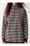 Rmz Gi̇yi̇m Farkli Şeri̇p Şeri̇p Women's Thick Sweatshirt Tunic - 3