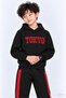 Boy's Front and Back Printed Hooded Winter Tracksuit Set - 3