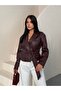 Trend Crop Leather Jacket Coat - 3
