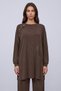 Women's Sleeve and Collar Snap Button Tunic Trousers Set 14531 - 2