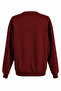 O-Neck 3 Threaded Cherry Women's Sweatshirt 27Kdt1000015 - 3