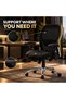 RED CREW Ergo-M-ALU Ergonomic Mesh Office Chair, Adjustable Lumbar Support, Height-Adjustable Armrests, High-Density PU Foam Seat, 360° Swivel, Knee-Tilt Mechanism, Aluminium Base, 2-Year - 3