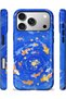 متوافق مع iPhone 18 PRO - غطاء Blue Galaxy Star، غطاء مزدوج الطبقات، غطاء حماية ذو سطح لامع - 2
