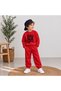 Team Sweatshirt Black Pencil Cat Printed Girls Boys Crew Neck - 2