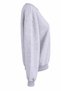 O Neck 3 Thread Gray Women's Sweatshirt 27Kdt1000011 - 2
