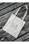 Canvas Tote Shoulder Bag Women's Daily Handbag Suitable for A4 Size Handmade Natural Fabric Large Tote Bag - 2