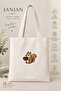 Canvas Tote Shoulder Bag Women's Daily Handbag Suitable for A4 Size Handmade Natural Fabric Large Tote Bag