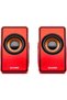 T-007 Red 2.0 Multimedia Speaker With Volume Control For Desktop Windows - 2