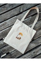 Canvas Tote Shoulder Bag Women's Daily Handbag Suitable for A4 Size Handmade Natural Fabric Large Tote Bag - 2