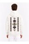 Traditional Patterned Oversize Sweatshirt Hoodie Unisex 3 Threaded Yarn