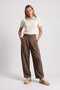 Pleated Polyviscon Trousers Lby0104 Mink - 4