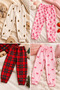 Girl's 4-Pack Suede-Velvet Fabric Pajama Bottoms