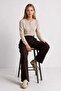 Pleated Polyviscon Trousers Lby0104 Brown