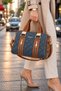 Women's Large Size Quilted Pattern Luxury Hand and Shoulder Bag Size: 31 X 21 cm Shopper