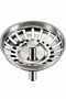 2 Pieces of 8 cm Stainless Steel Kitchen Sink Drain Strainer Siphon Stopper Metal Strainer - 5
