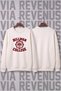 Hillman College Printed Wide Fit Crew Neck 100% Cotton Basic Sweatshirt