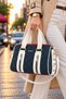 Women's Large Size Quilted Pattern Luxury Hand and Shoulder Bag Size: 31 X 21 cm Shopper - 7