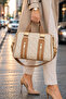 Women's Large Size Quilted Pattern Luxury Hand and Shoulder Bag Size: 31 X 21 cm Shopper - 4