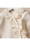 Baby Girl Newborn Booties Jumpsuit 100% Cotton French Hat Scalloped Hospital Release Mevlüt Set - 4