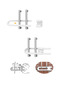 4 Pieces Cabinet Safety Lock Strong and Durable Set - 4