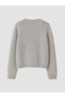 Alita City Lcw Modest Gray Knitwear Plain Short Women's Cardigan with a Difference - 6