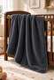 Wellsoft Baby Kids Blanket 100X150 cm Soft Swaddle Stroller Nursery Kindergarten Cover |   Anthracite