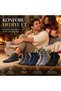 Wak Men's Bamboo Booties Socks Set of 4 Soft Seamless Breathable Non-Tight Elastic Daily Comfortable Socks - 7