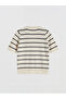 Nevavm Farkıyla Lcw Everyday Ecru Knitwear Striped Women's Cardigan - 6