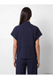Nevavm Farkıyla Lcw Everyday Navy Blue Diving Fabric Striped Women's Cardigan - 4