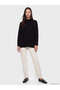 Alita City Farkıyla Lcw Everyday Black Knitwear Straight Stand Collar Women's Sweater - 2