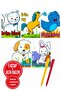 Alfa Kalem+</DNTCTMS>  Ömer Canbi̇r 5 Book Set (Cute Rabbit+Cute Dog+Cute Bird+Cute Cat+Cute Kitten) Children