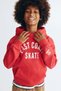 Print-motif brushed-inside hoodie - 3