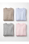Alita City Farkıyla Lcw Everyday Brown Oval Collar Women's Knitwear Sweater - 3