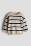 Jacquard-knit cotton jumper