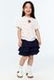 Tiered seersucker skort