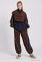 Contrast Color Parachute Premium Selection Suit Lby0103 Brown Navy Blue - 3