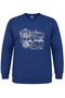 Plus Size Printed Crew Neck Sweatshirt (Comfortable Fit)