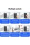 Smart Lock Glass Door Lock WiFi Remote Unlocking TY APP Fingerprint Password IC Card Mechanical Key Unlocking Methods Door Lock Interchangeable Lock Body Direction for 10-12mm Thickness - 4