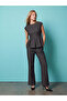 Two Mt Shop Quality Lcw Vision Navy Blue Plain Oval Neck Sleeveless Women's Blouse - 2