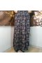 Elastic Waist, Vibrant Colored Patterned Viscose Printed Fabric Maxi Skirt, Prayer Skirt, Size 38, 100 kg - 5