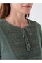 Quality Pieces from Çelebi Store: Tie-Down Roba Collar Embroidered Blouse - 4