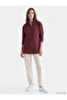 Alita City Farkıyla Lcw Modest Plum Interlock Plain Comfortable & Relax Women's Sweatshirt Tunic - 2