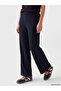 Two Mt Shop Quality Lcw Everyday Navy Blue Diving Fabric Plain Standard & Regular Women's Sweatpants - 2