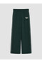 Two Mt Shop Quality Lcw Modest Green 3 Thread Raster Printed Loose & Baggy Women's Sweatpants